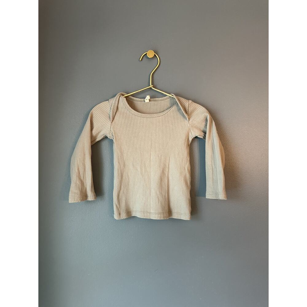 Quincy Mae Sage Ribbed Top‎